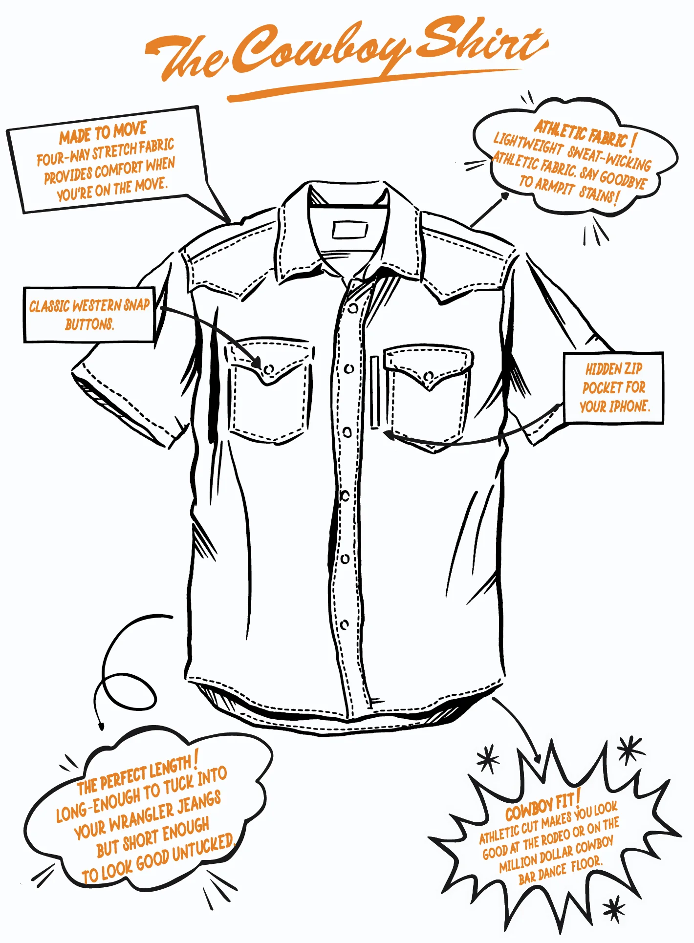 Short Sleeve Cowboy Shirt - Image 12