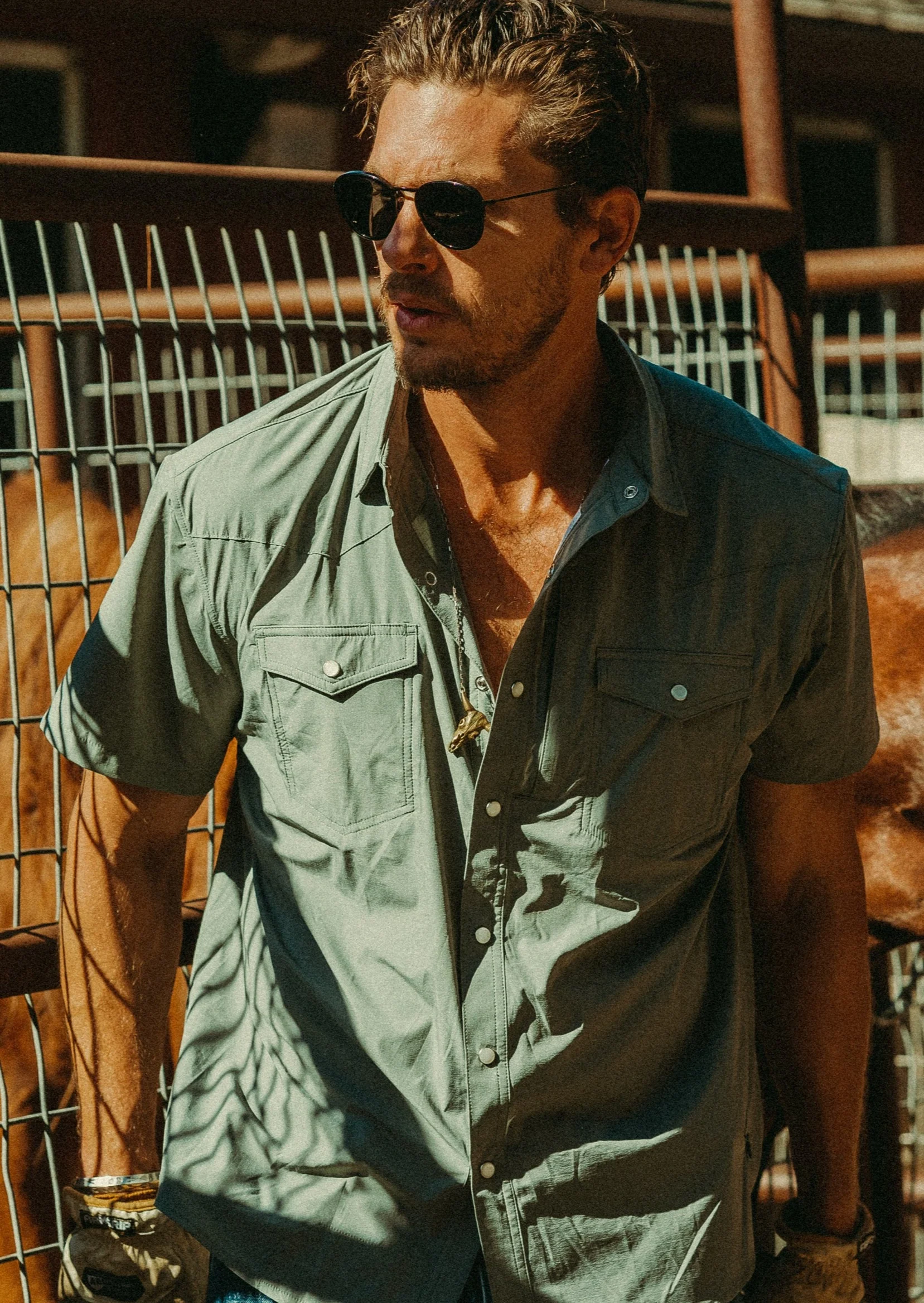 Short Sleeve Cowboy Shirt - Image 21
